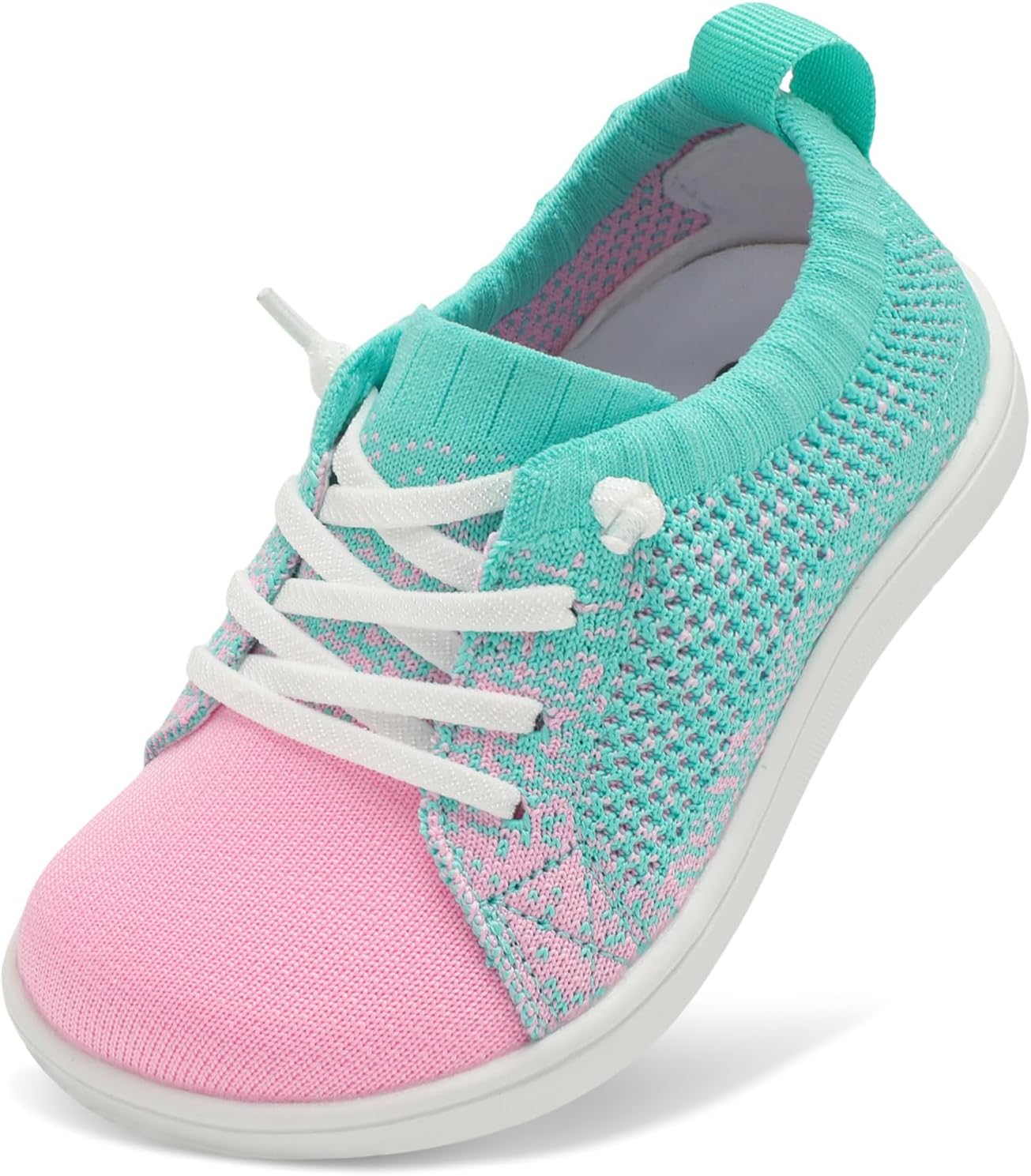 Toddler Shoes Girls Boys Wide Shoes Kids Zero Drop Minimalist Sneakers Barefoot Slip on Tennis Sneakers 10 Wide Toddler Greenpink