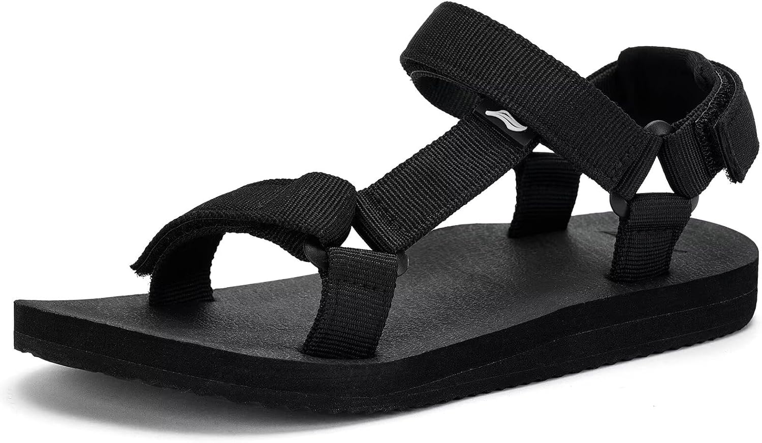 Kids Hiking Sandals Boys Girls Yoga Mat Insole Comfortable Walking Water Sandals With Arch Support for Beach Travel Athletic 3 Big Kid Black