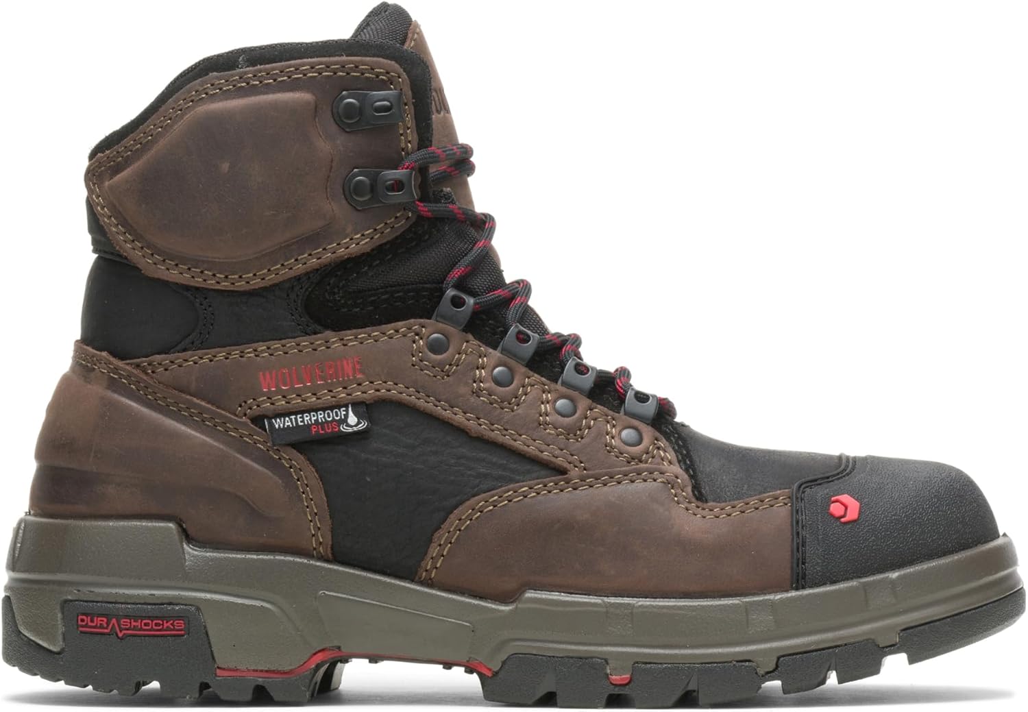 Men's Legend 6 Inch Waterproof Comp Work Boot Shoe 9.5 X-Wide Dark Brown