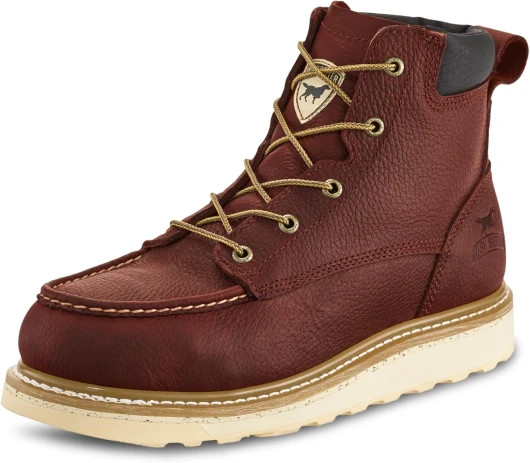 , Ashby, Men's, 6", Soft Toe, Work Boot 12 Brown