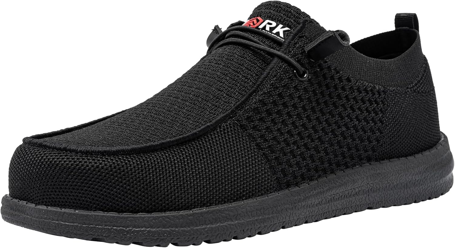 Slip On Steel Toe Shoes Men Lightweight Comfortable Lounging Walking Sneakers Steel Toe Loafers 11 Black