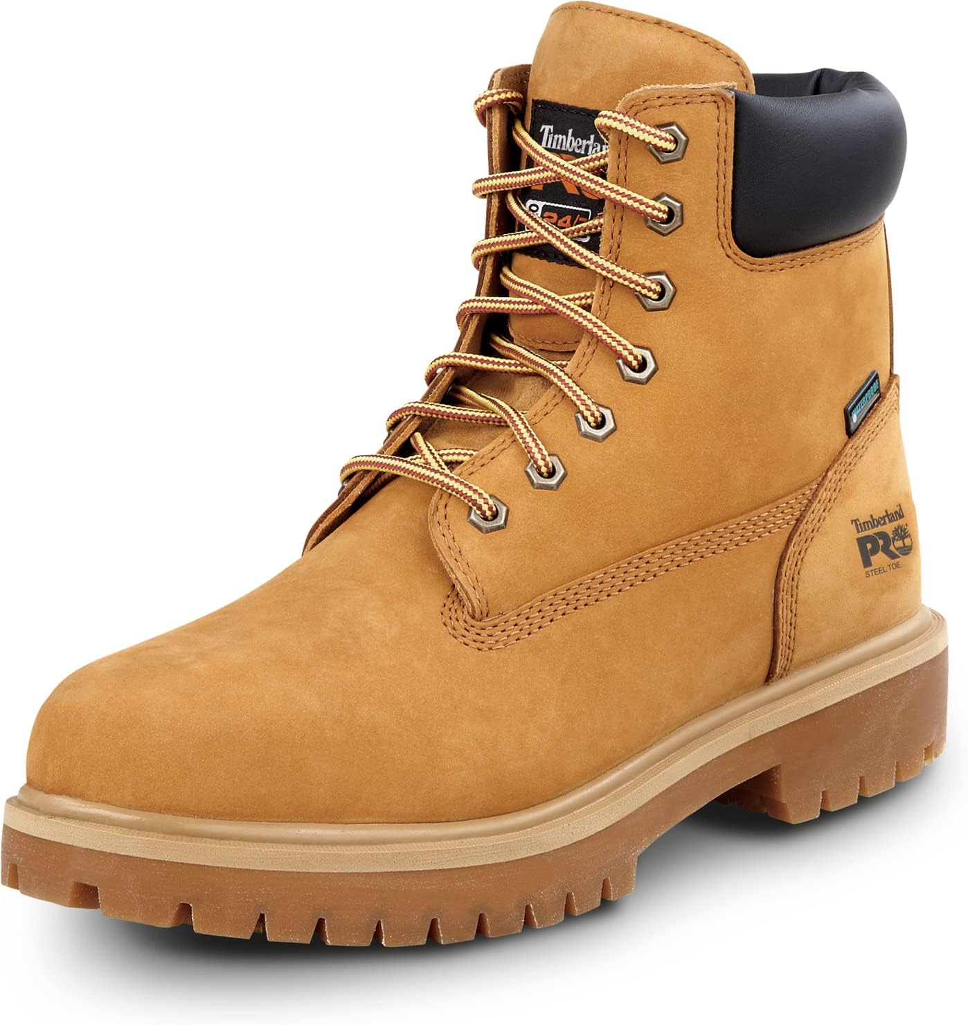6IN Direct Attach Men's Steel Toe MaxTRAX Slip-Resistant Work Boot 10.5 Wide Wheat