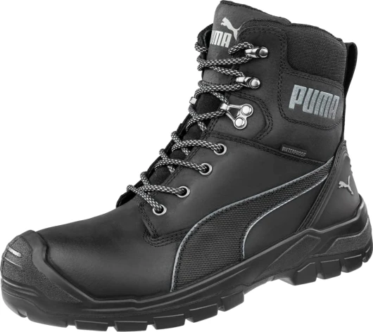 Men's Conquest Black Soft Toe Industrial Boot 10.5 Black