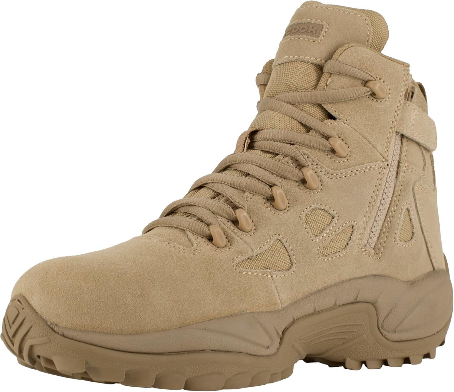 Men's Rb8694 Rapid Response Rb Composite Toe 6" Tactical Stealth Boot Sidezipper Desert Tan Military & Tactical Boots 10.5 Tan