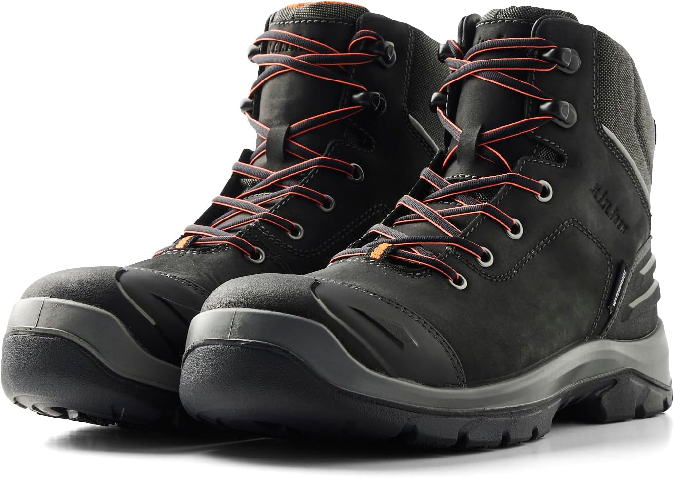 BLÅKLÄDER 2259 Elite 6" Safety Boot – Full-Grain Leather, Composite Toe, Waterproof, Electrical Hazard Protection, Slip Resistant Outsole, Puncture Protection, 9-9.5 Wide Black