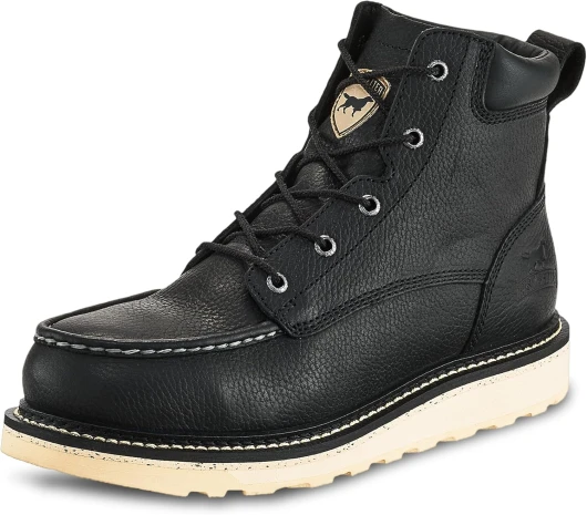 , Ashby, Men's, 6", Aluminum Safety Toe, Work Boot 7 Wide Black