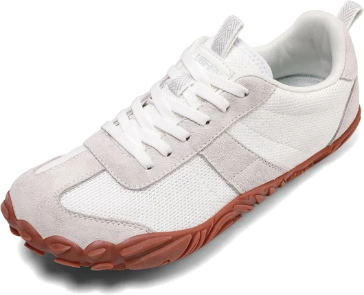 Sneakers Barefoot Shoes for Womens Mens Minimalist Trail Running Hiking Comfortable Walking 11 Women/9 Men White