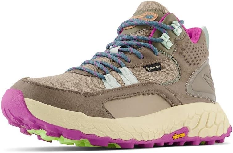 Women's Fresh Foam X Hierro V1 Mid-Cut Trail Running Shoe 8.5 Wide Bungee/Brindle/Cosmic Jade