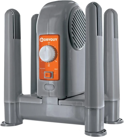 Force Dry DX - Shoe, Boot, Garment & Gear Dryer - Convection Heating with Quiet Forced-Air Central Blower - 4 Drying Ports w/2 Extensions - Dries in 1-3 Hours - Heat/No Heat Switch & 3-Hr Timer 0