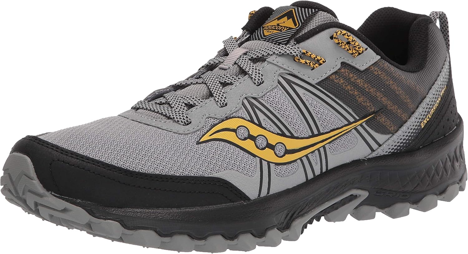 Men's Excursion Tr14 Trail Running Shoe 11 Grey/Gold