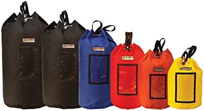 Rock-N-Rescue Grand Rope Bag, Premium Climbing Gear Storage Backpack, Heavy-Duty 1000D Nylon, Padded Shoulder Straps, Waterproof Design, Made in USA, Perfect for Mountaineering Black Small - 150' of 1/2" Capacity