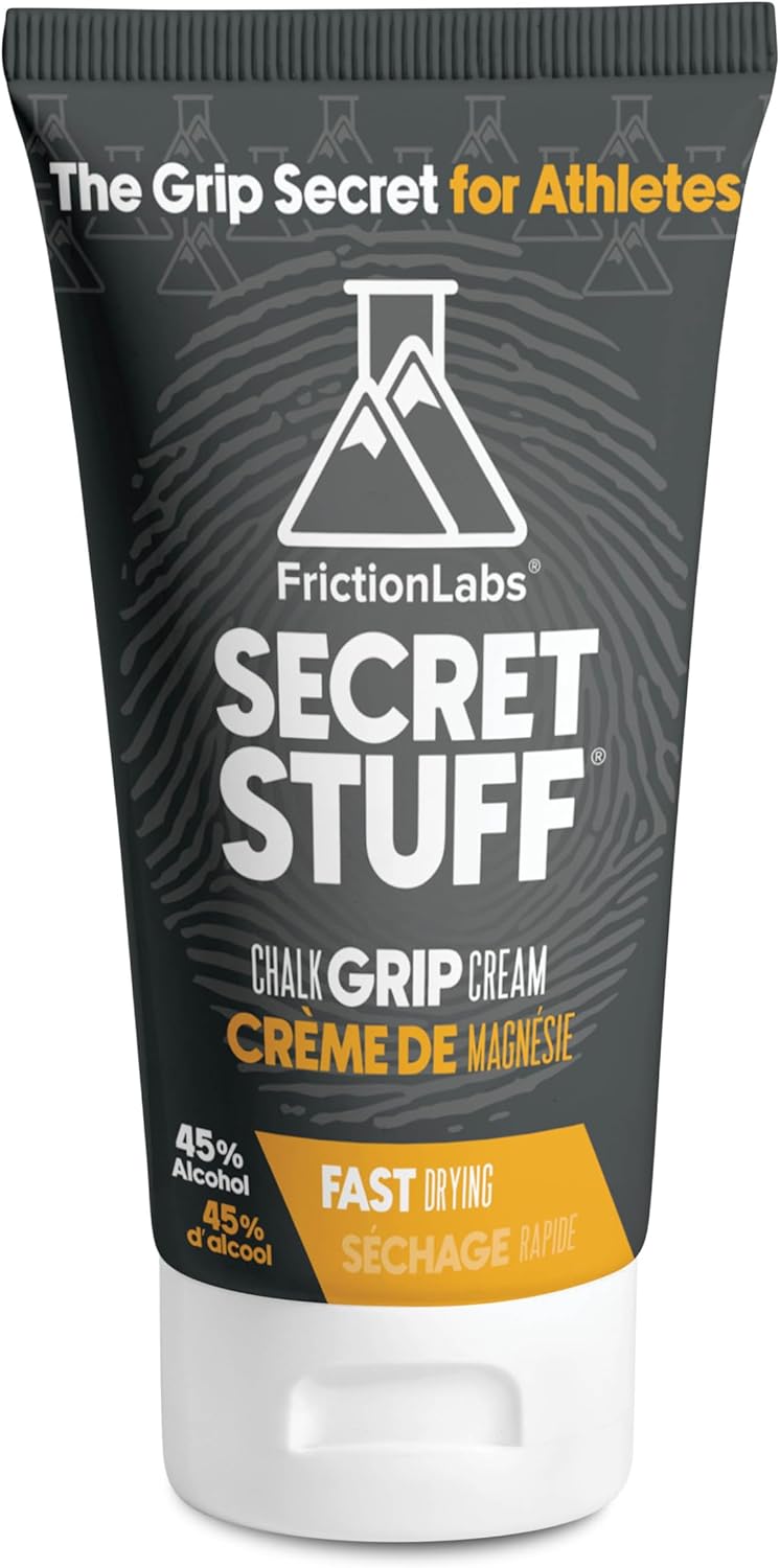 Quick Grip Secret Stuff Liquid Chalk for Athletes - Made in USA - Skin Friendly - Rock Climbing, Weightlifting, Gym, Tennis - Trusted by 100+ Pro Athletes - Best Workout Chalk - 75mL Original - With Alcohol