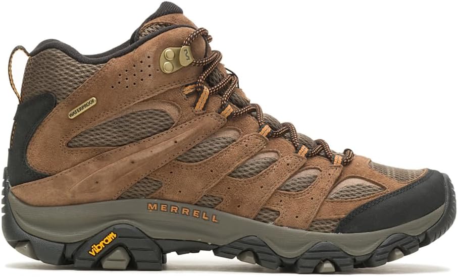 Men's Moab 3 Mid Waterproof Hiking Boot 14 Wide Earth