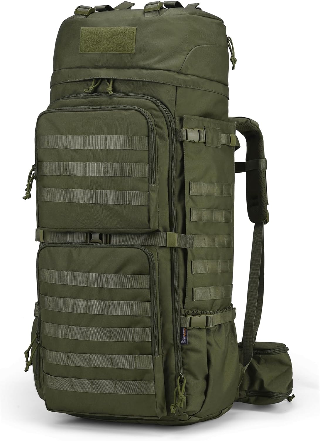 75L Molle Hiking Internal Frame Backpacks with Rain Cover for Camping,Backpacking,Travelling 6312-army Green-75l