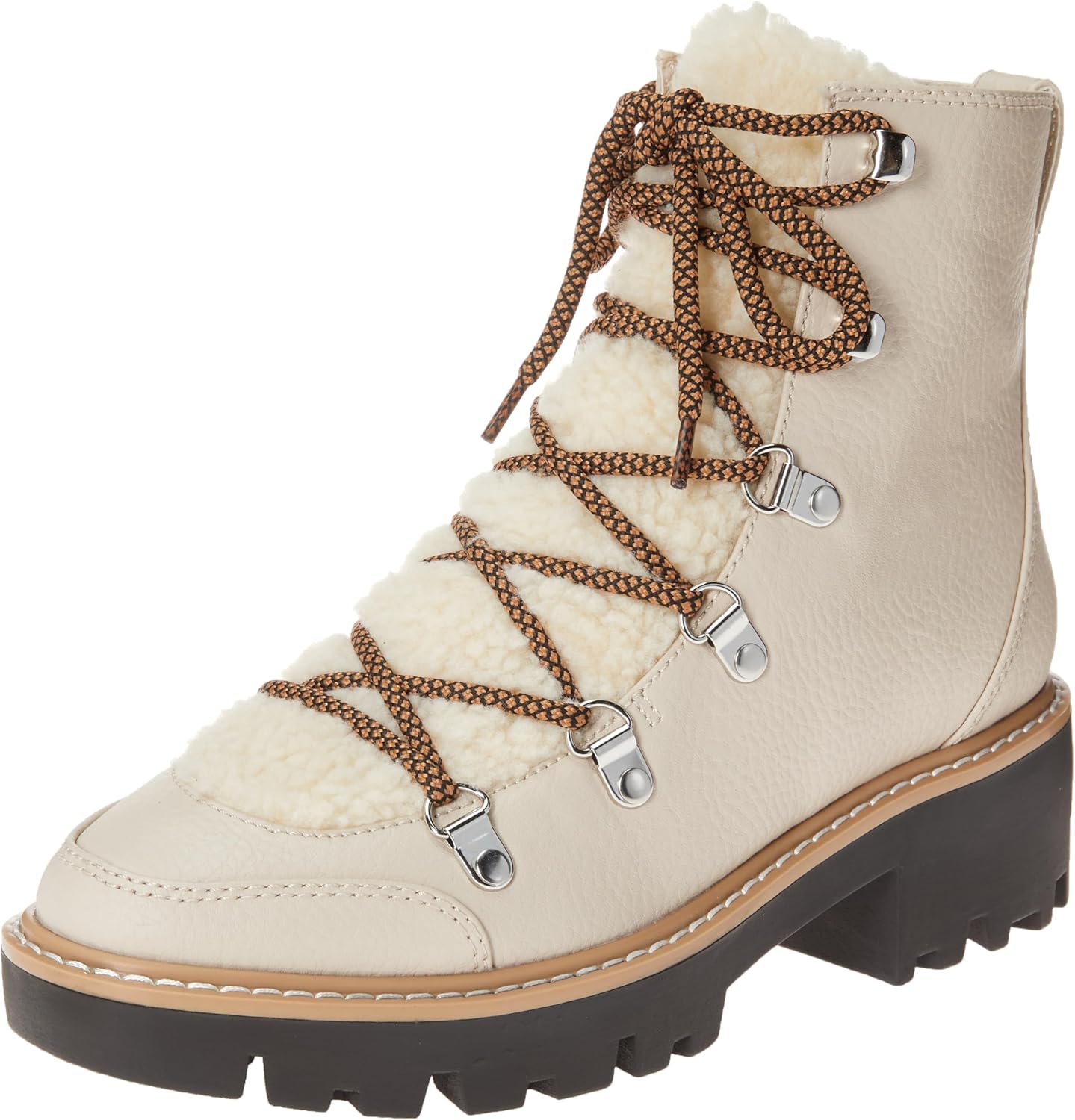 The Drop Women's Caleb Shearling Hiking Boot Hi-Top 11 Bone