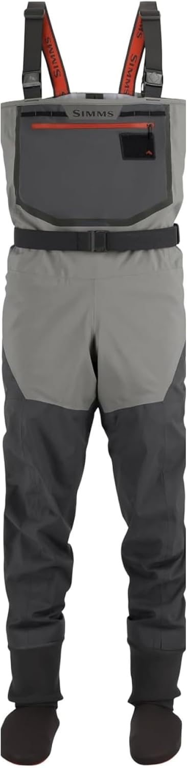 Men's Freestone Stockingfoot Chest-high Fishing Waders Large King 9-11 Regular Smoke