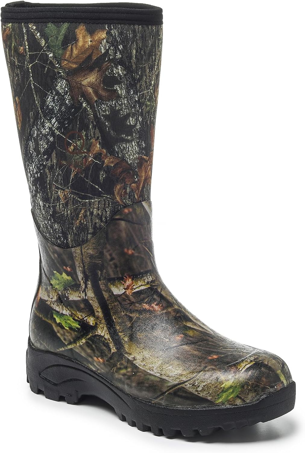 Neoprene Insulated Rain Boots with Steel Shank, Waterproof Mid Calf Hunting Boots 8 Camo