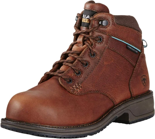 Women's Casual Work Mid Lace Sd Composite Toe Work Boot Nutty Brown 7.5