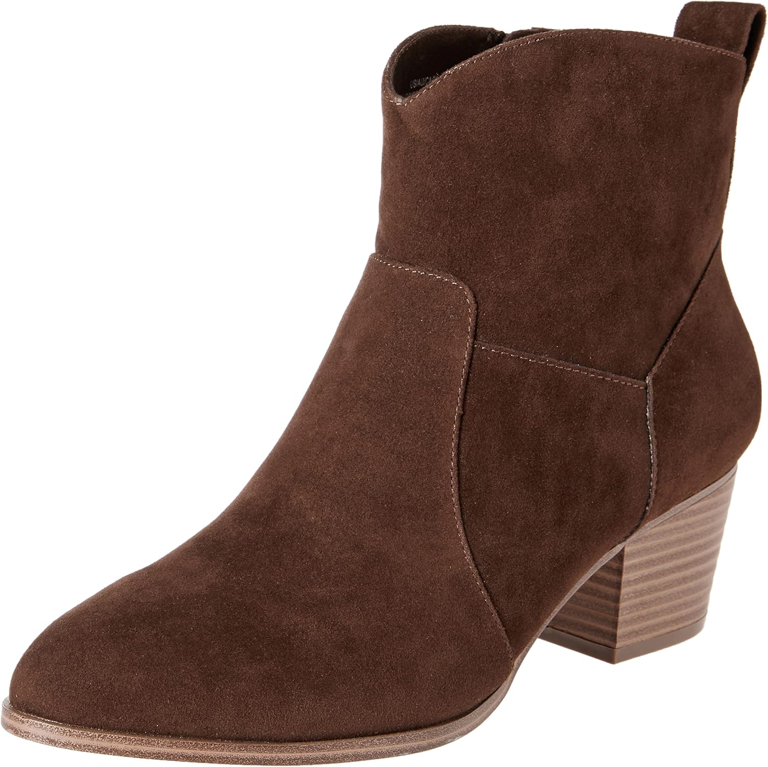 Women's Western Ankle Boots with Stacked Heel