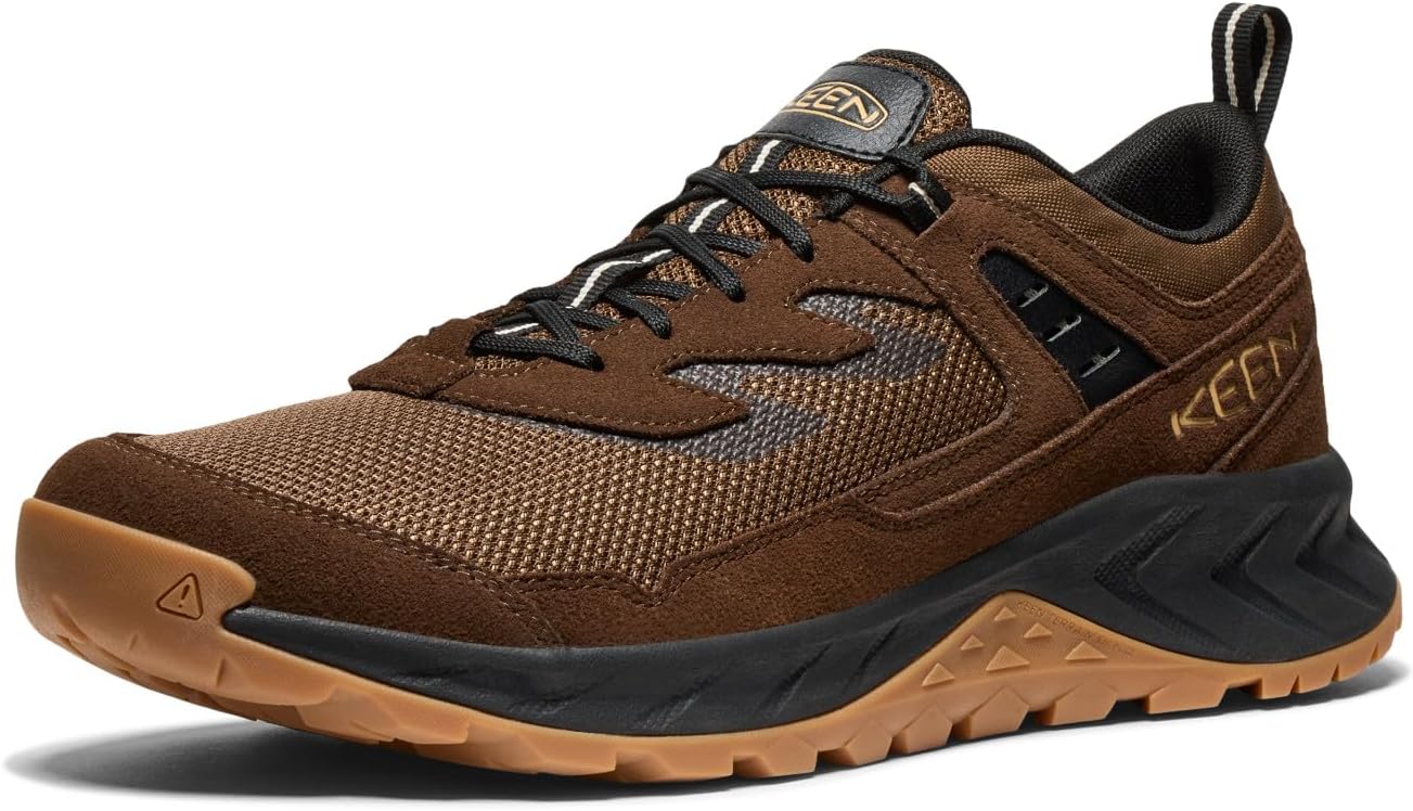 Men's Hightrail Vent Low Height Durable Lightweight Breathable Leather Hiking Shoes 8.5 Dark Earth/Oak Buff