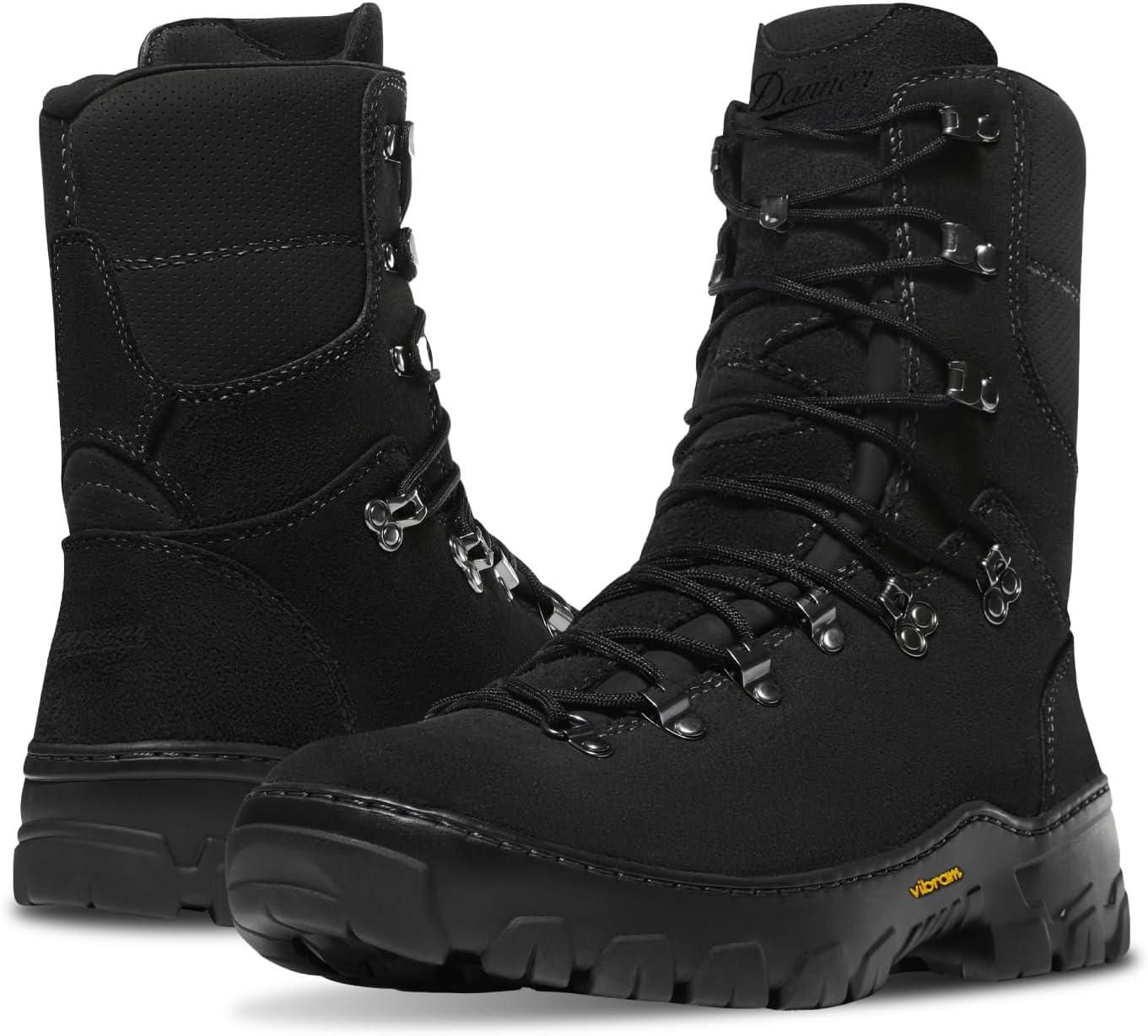 8" Wildland Tactical Firefighter Boots for Men & Women - Fire-Resistant Leather, EH-Rated, with Oil- and Slip-Resistant Outsole, Made in USA 11.5 Black