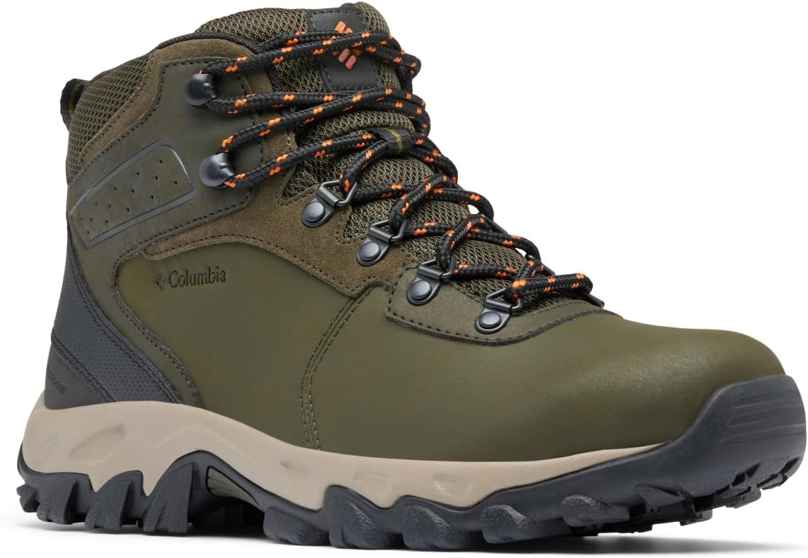 Men's Newton Ridge Plus II Waterproof Hiking Boot 12 Deep Olive/Desert Sun