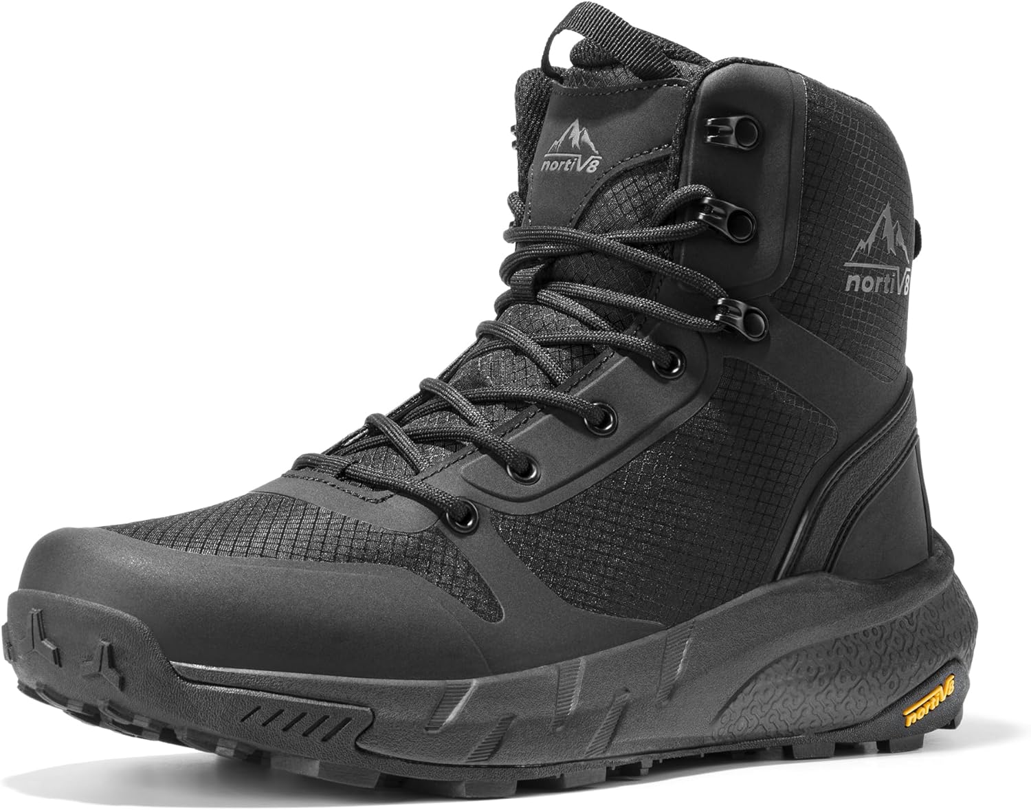 Men's Military Tactical Boot Lightweight Comfortable Boots for Work All Day Side Zipper Motorcycle Combat Hiking Boots Metrostrike(8-9 Inches) 10 Black