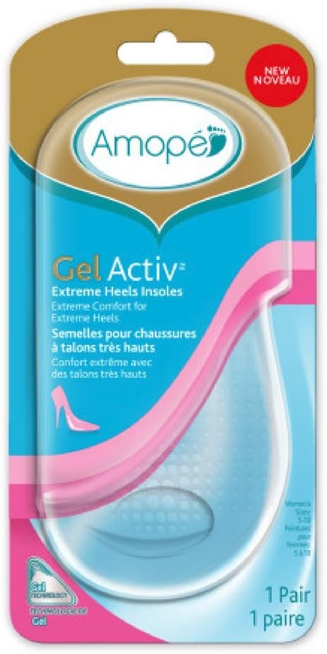 GelActiv Extreme Heels Insoles for Women, 1 pair, Size 5-10