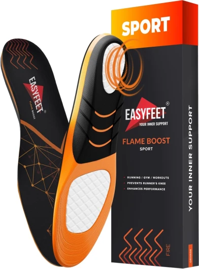 Running Athletic Shoe Insoles Men Women - Sport Insole - Shock Absorption Inserts - Walking Hiking Hockey Tennis Basketball - Orthotic Comfort Cushions Inserts Sneakers Black M (Men 9-10.5/Women 10-11.5)