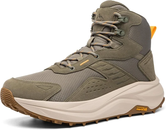 Men's Wide Toe Box Hiking Boots Low Drop Waterproof Outdoor Trekking Camping Shoes Katahdin 10.5 Olive