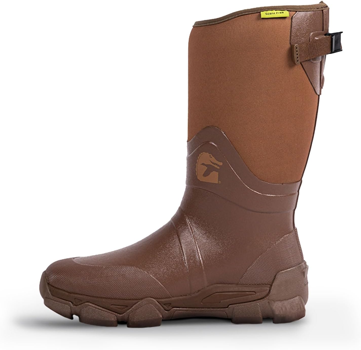 Men's Omega Flow Hunting Durable Lightweight 14" Height Boots with Calf Adjustable Gusset & Air Mesh Lining 9 Bark