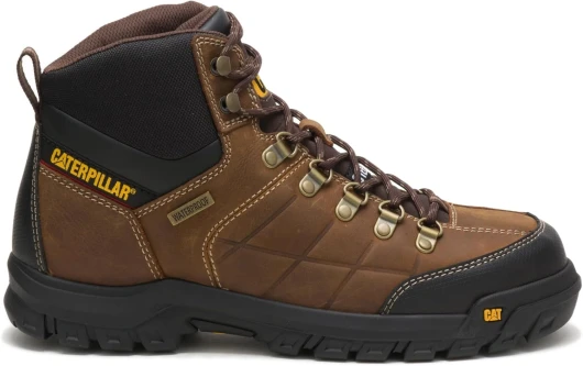 Men’s Threshold Waterproof Steel Toe Work Boot 8.5 Real Brown