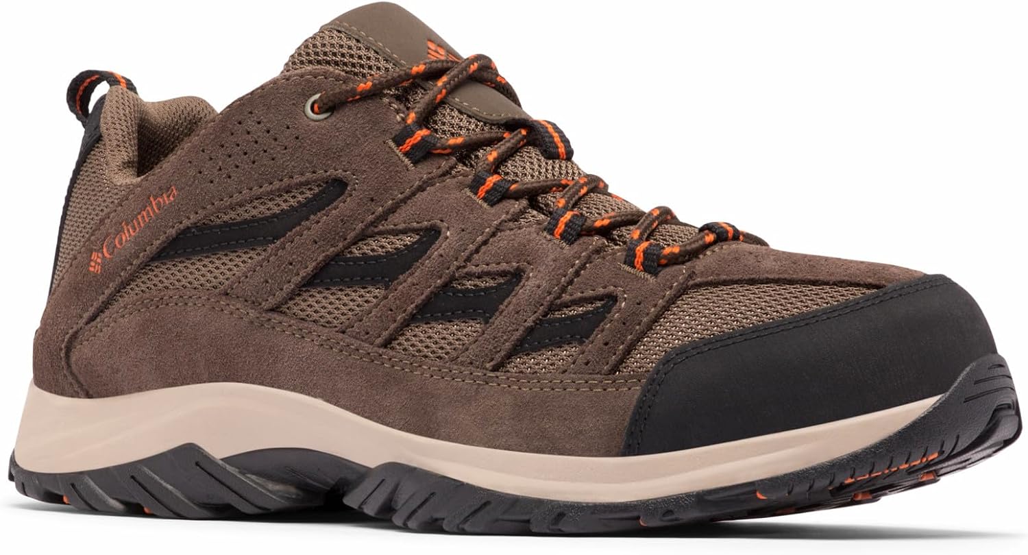 Men's Crestwood Hiking Shoe 11 Camo Brown/Heatwave
