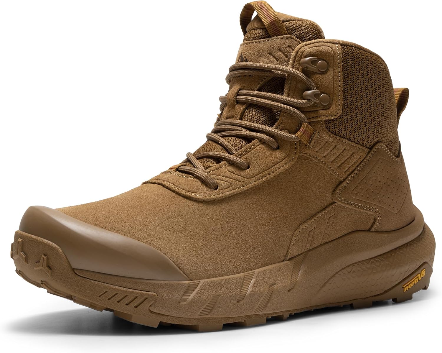 Men's Waterproof Military Tactical Work Boots Leather Motorcycle Combat Lightweight Non-Slip Hiking Boots for Men VaporGuard 11 Coyote-6 Inches