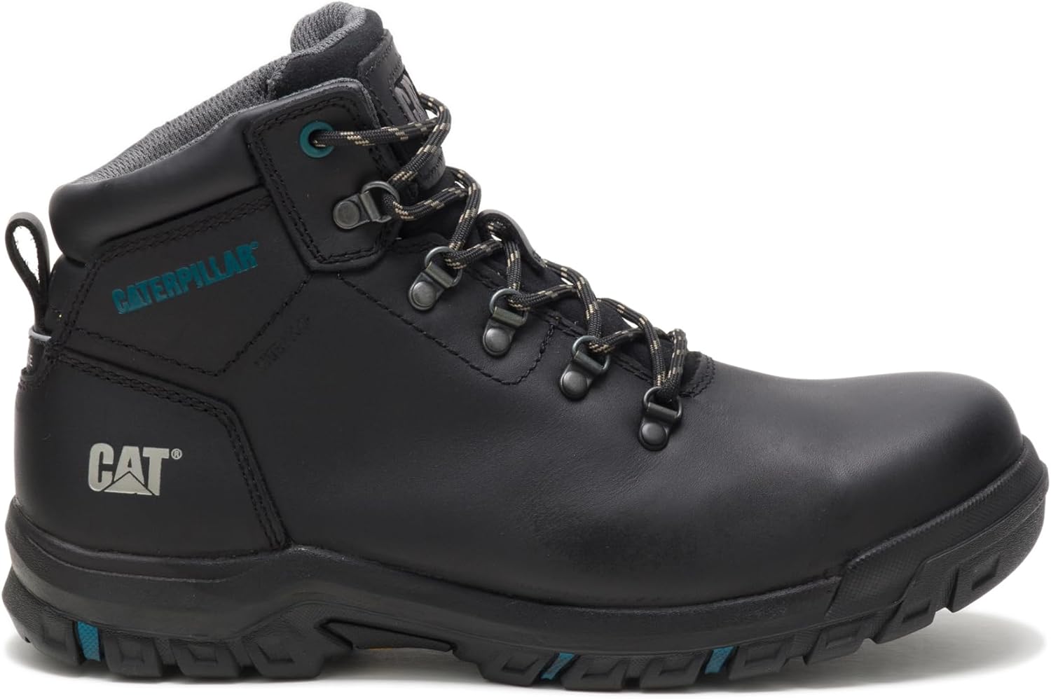 Women's Mae Waterproof Steel Toe Work Boot 9.5 Wide Black