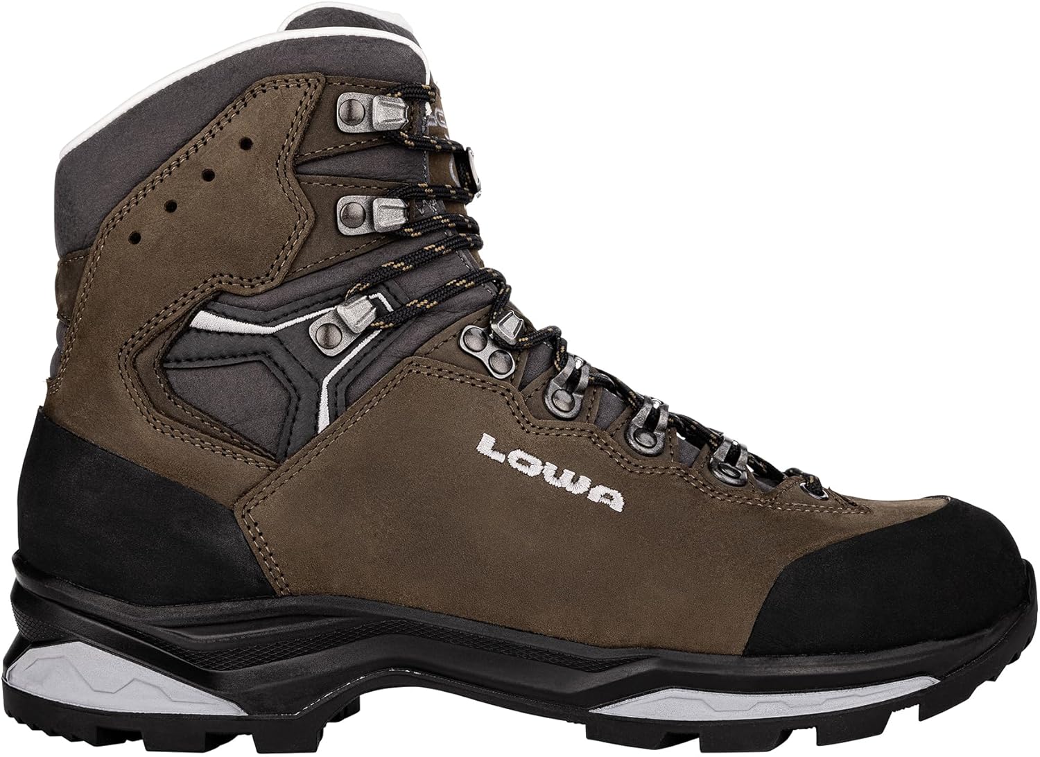 LOWA Mens Camino Evo ll Nubuck Brown Graphite Boots 9 US