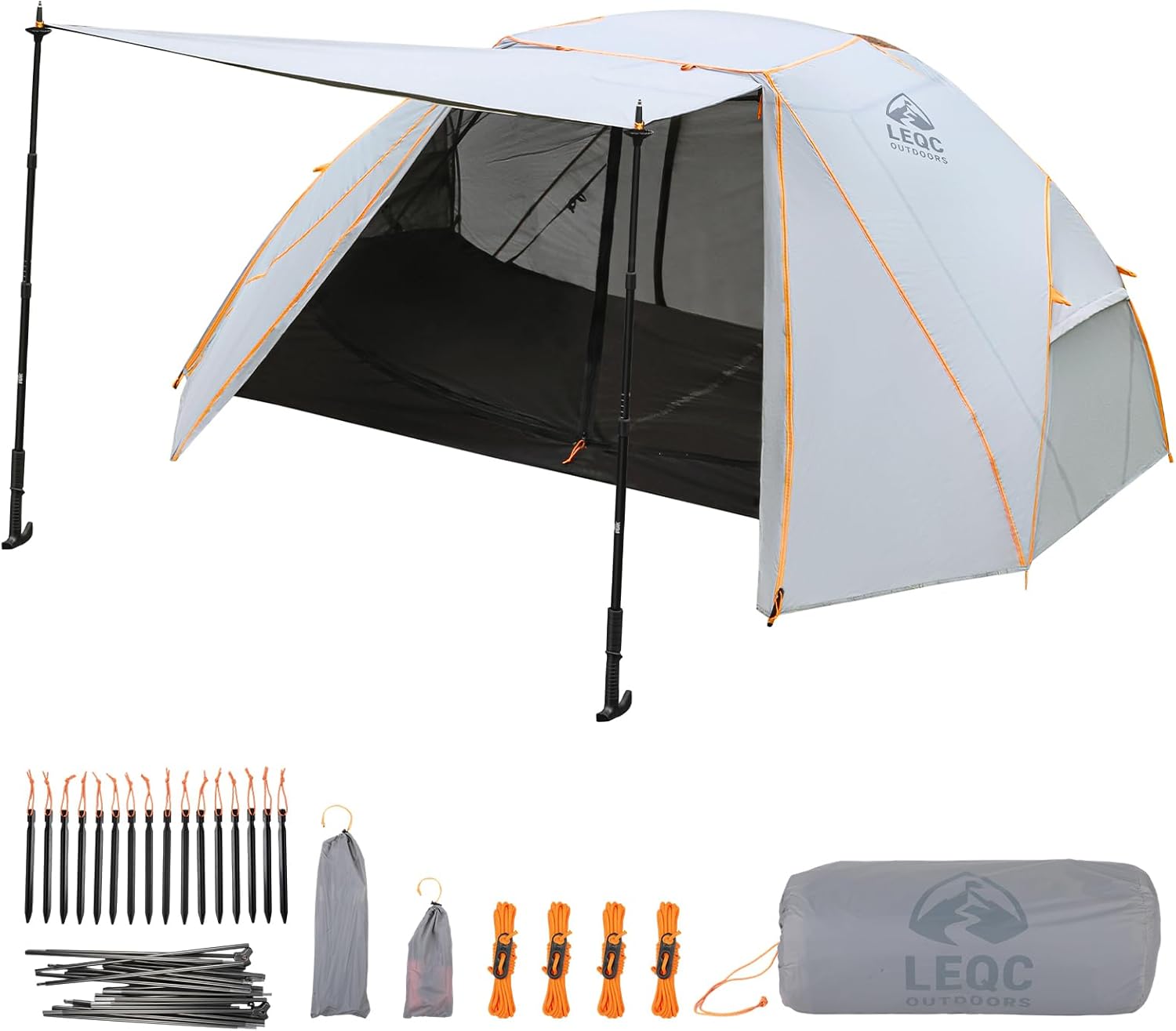 Waterproof Hiking Tent for Backpacking – 2 Person Easy Up Camping Tent, PU5000mm All Season Windproof Tent for Winter, Cold Weather, Outdoor Hiking & Freestanding Shelter for Mountain Camping