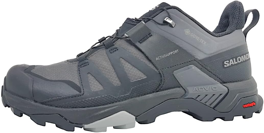 Men's X Ultra 4 Gore tex Hiking Shoes Magnet/Black/Monument 10