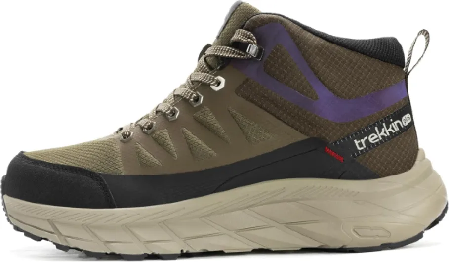 Men's Waterproof Slip Resistant Hiking Boots Outdoor Trail Trekking Camping Casual Walking Hunting Shoes mountaineering backpacking Travel Mid Ankle Lace up 10 Brown