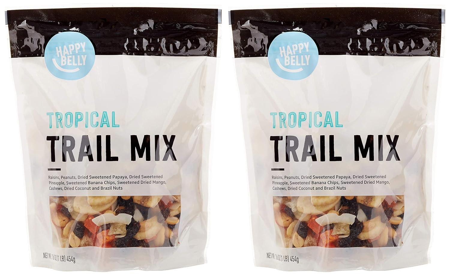 Tropical Trail Mix, 1 pound (Pack of 2) Tropical 16 Ounce (Pack of 2)