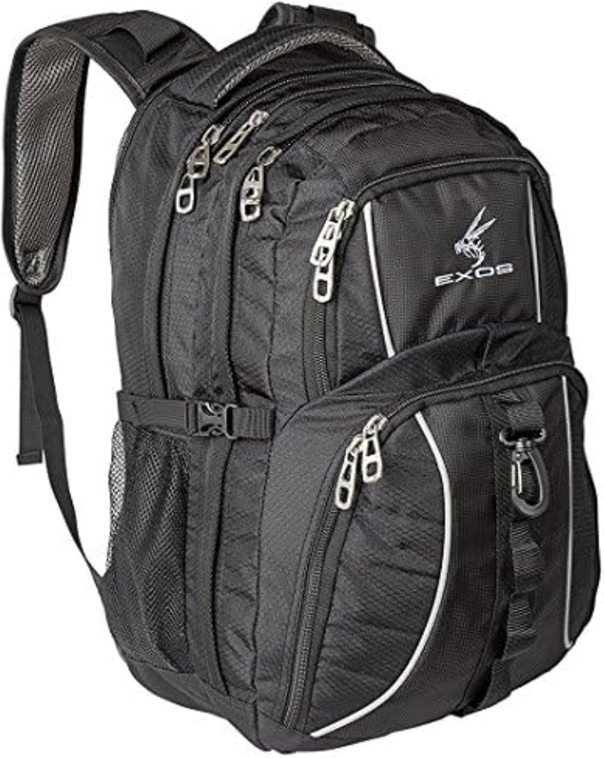 Exos Commuter Backpack - 29L Padded Laptop Backpack for Work - Backpack with Laptop Compartment - Fits Up To 17" Computers Black
