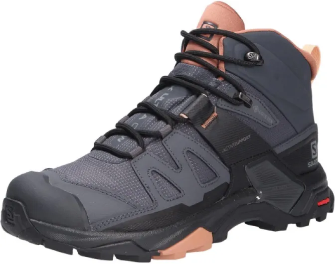X Ultra 4 Mid GTX Hiking Boot - Women's 11 Ebony/Mocha Mousse/Almond Cream