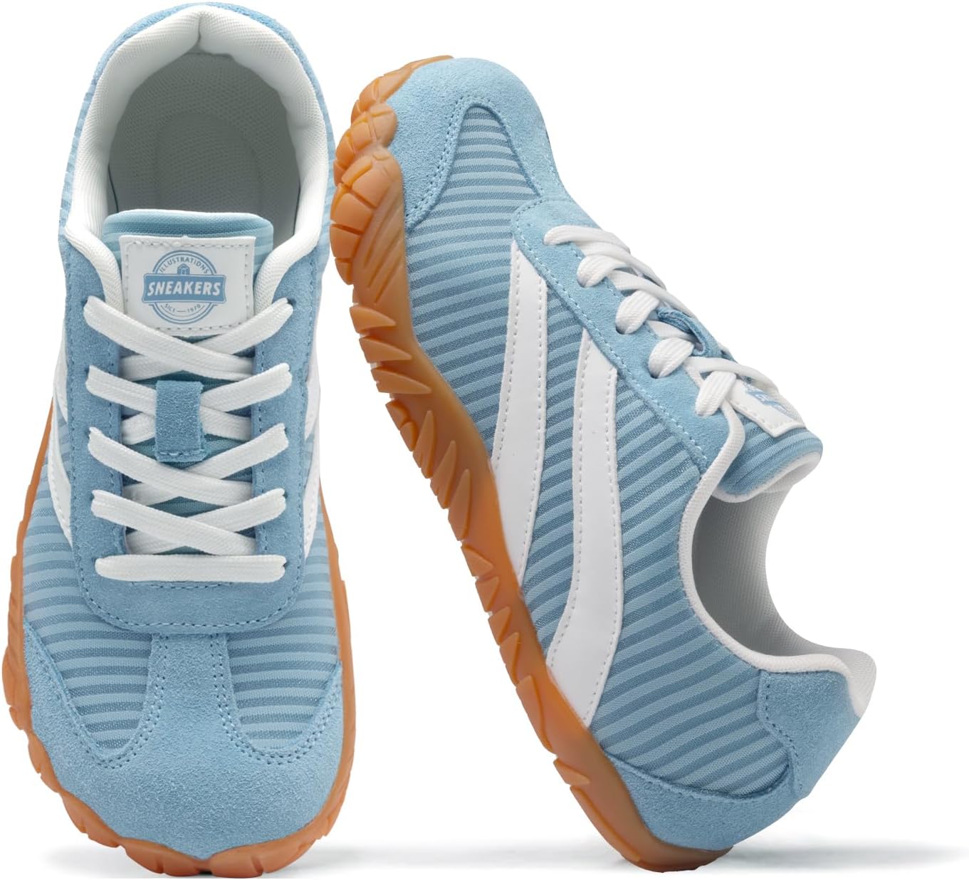 Barefoot Shoes Women Casual Sneakers,Wide Toe Box Shoes Womens Zero Drop Barefoot Shoe Men,Minimalist Trail Running Shoe,Non-Slip Lightweight Breathable Comfortable Fashion Walking Hiking Shoes Unisex 8.5 Women/6.5 Men Blue