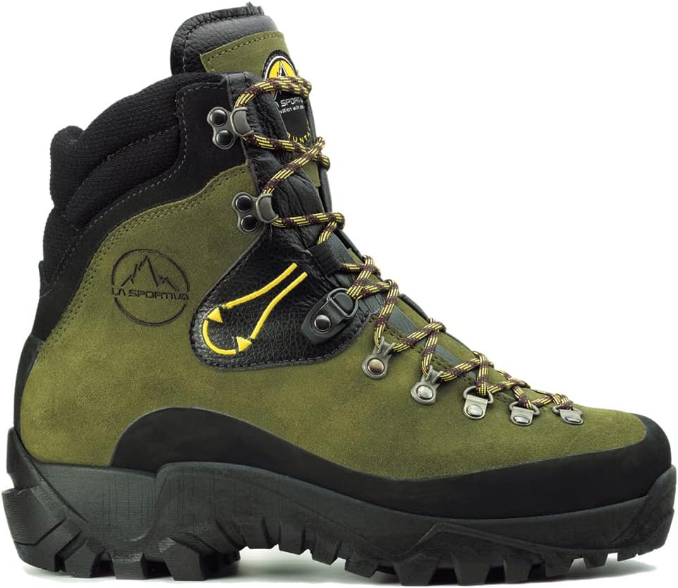 Men's Karakorum Leather Boots for Hiking, Mountaineering, Backpacking & Outdoor Work 13 Green