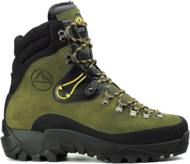 Men's Karakorum Leather Boots for Hiking, Mountaineering, Backpacking & Outdoor Work 13 Green