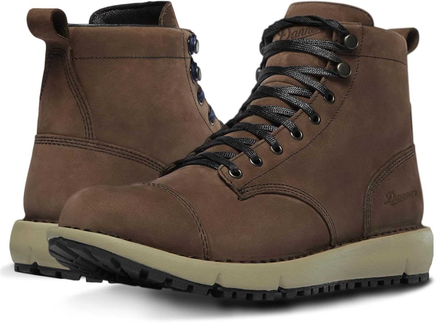 Logger 917 6" Waterproof Hiking Boots for Men - Full-Grain Leather with Breathable Gore-Tex, Vibram SPE Midsole, and 917 Traction Outsole 11 Cap Toe Bracken