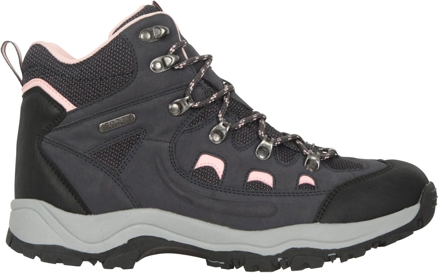 Adventurer Womens Boots - Waterproof Rain Boots, Synthetic & Textile Walking Shoes - For Spring Summer, Hiking & Trekking 6 UK Dark Purple