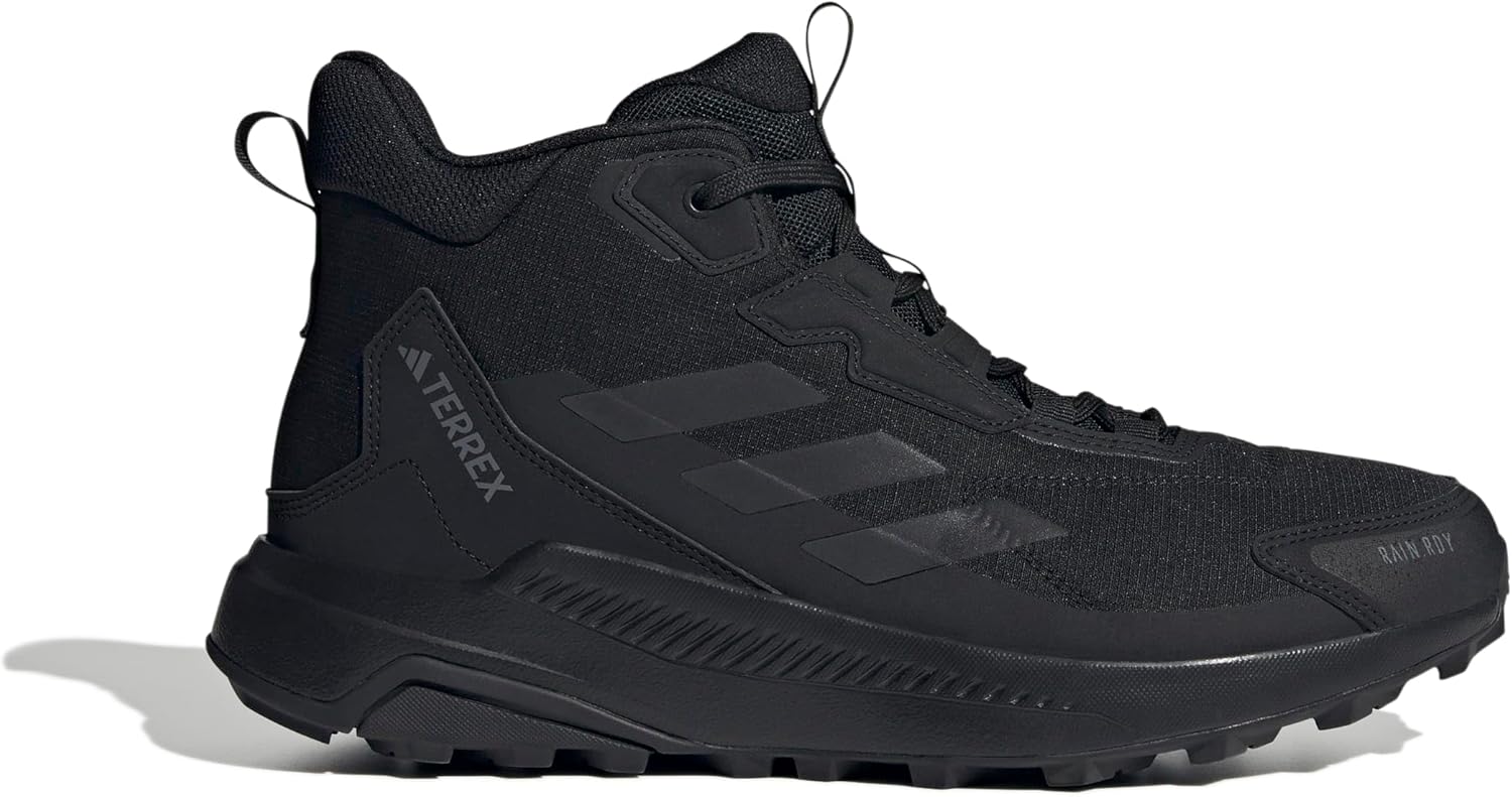 Men's Terrex Anylander Mid RAIN.RDY Hiking Shoes 8.5 UK Core Black Core Black Grey Four