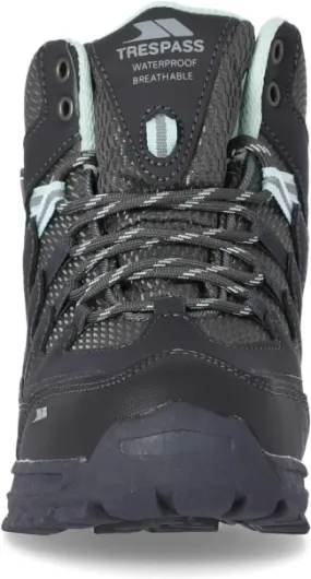 Womens Walking Boots Mitzi - Mid-Cut, Waterproof, Breathable Membrane, Ankle Supportive, Cushioned Collar and Tongue, Protective Toe and Heel Guard Iron 6 UK