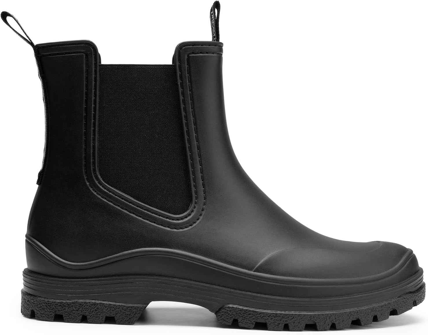 Women Wellington Boots, Comfortable Chelsea Rain Boots for Hiking, Yard Work, Mucker Style Outdoor Activities 5 UK Black